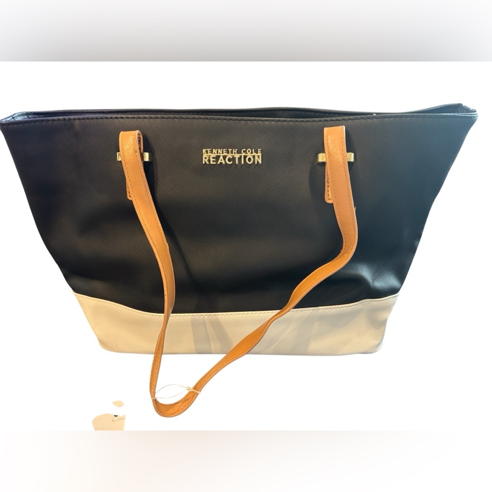 NWT Kenneth Cole Reaction Black and White Women's Tote Bag‎